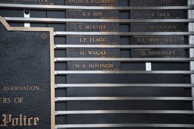 Marc Hovingh name on the memorial plaque