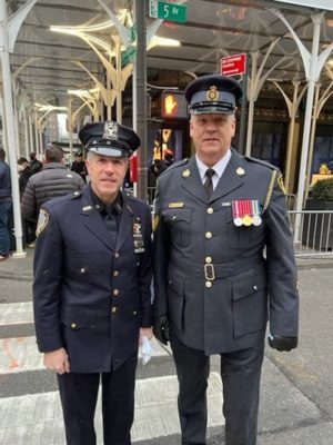 Rob Stinson and Pat Lynch at the funeral