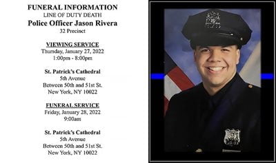 John Rivera funeral proceeding poster
